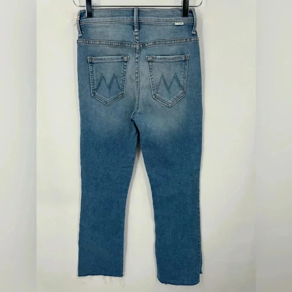 NEW MOTHER Insider Crop Step Fray in Shoot To Thrill jeans size 24 B2403 - Picture 4 of 6